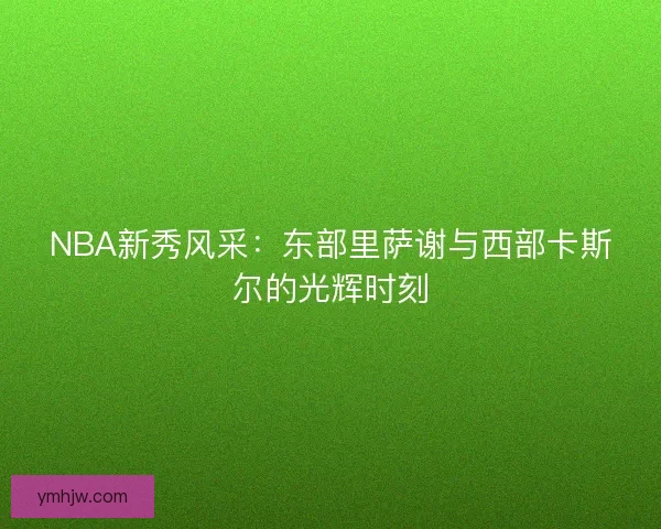 NBA新秀风采：东部里萨谢与西部卡斯尔的光辉时刻